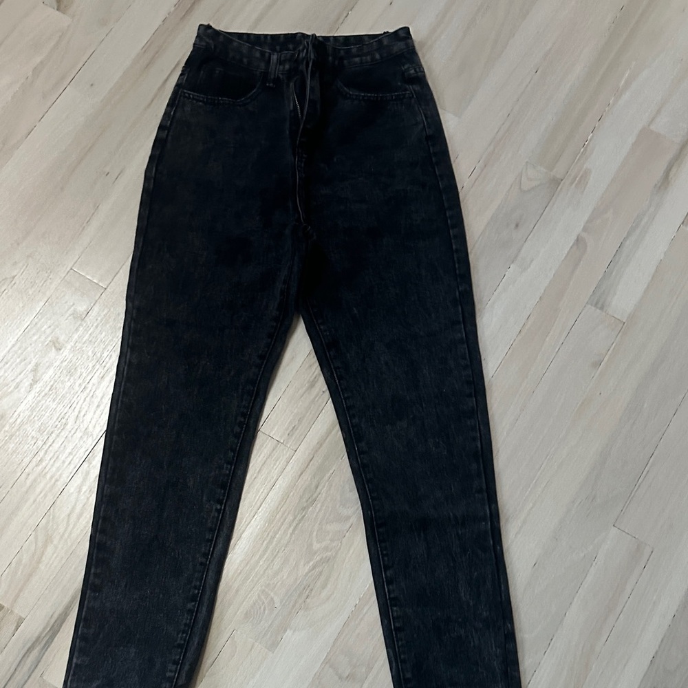 SHEIN High Rise Black Jeans